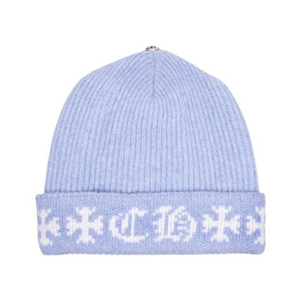 Blue cashmere beanie