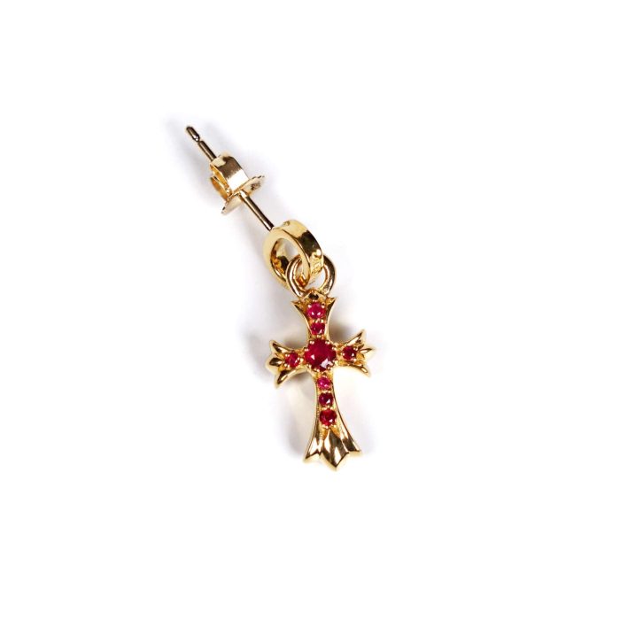 Gold baby Cross Earrings