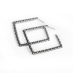 Square hoop earrings