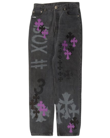 Cross Patch stencil Jeans