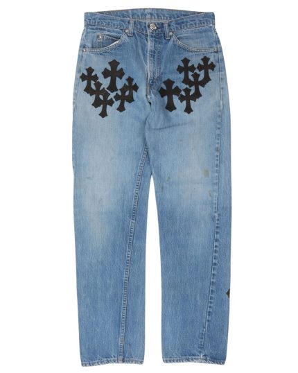 Blue Cross patch jeans