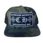 Chrome Hearts CH Hollywood Trucker Hat – Camo/Black