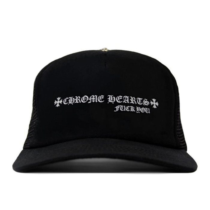 Chrome Hearts Fuck You Trucker Hat – Black