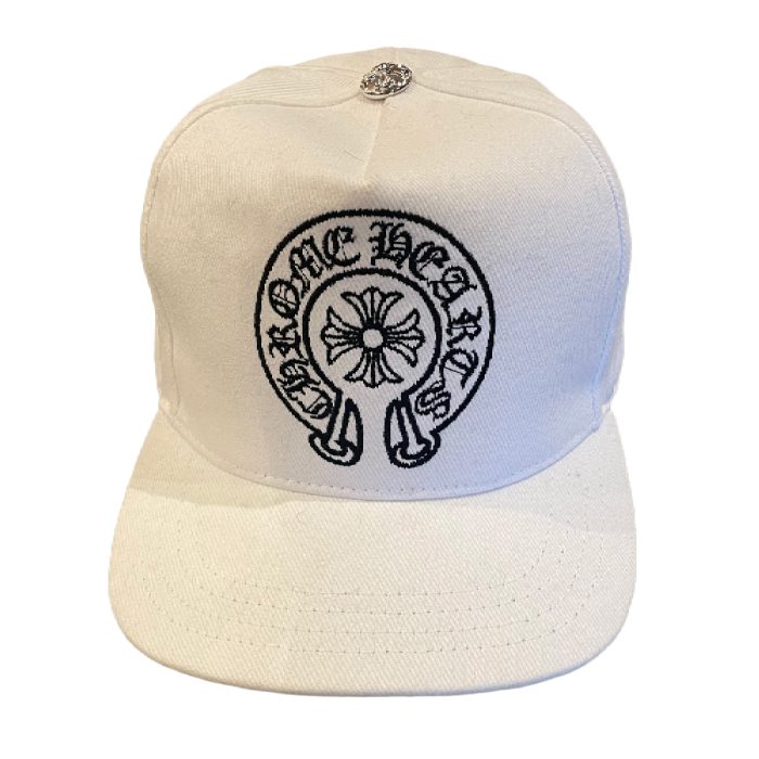 Chrome Hearts Denim Horseshoe Hat – White