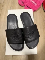 NEW Chrome heart black patch leather