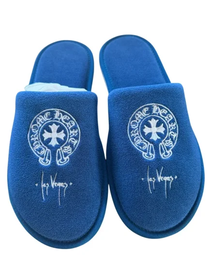 NEW Chrome Hearts “Hotel Slippers” Blu