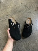 NEW Chrome Hearts Birkenstock Bostons