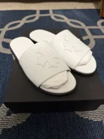 NEW Chrome hearts white slides