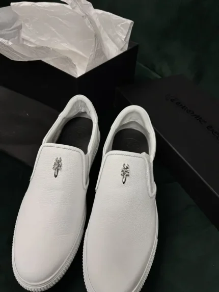 NEW Chrome Hearts Dagger Slip On Shoes