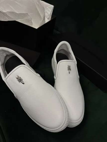 NEW Chrome Hearts Dagger Slip On Shoes