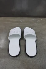 NEW CHROME HEARTS CROSS SLIDES WHITE
