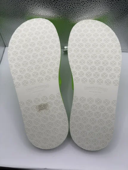 NEW Chrome Hearts Hotel Slippers Neon Green