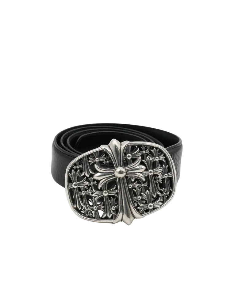 182 Chrome Hearts Cemetery Cross Belt in Silver - 34