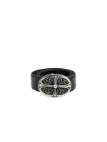 NEW Chrome Hearts Oval Cross Belt in Silver - 34