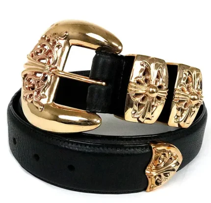 NEW Chrome Hearts 3 Piece Bronze Belt