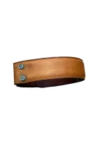 CHROME HEARTS Brown Leather Belt Strap