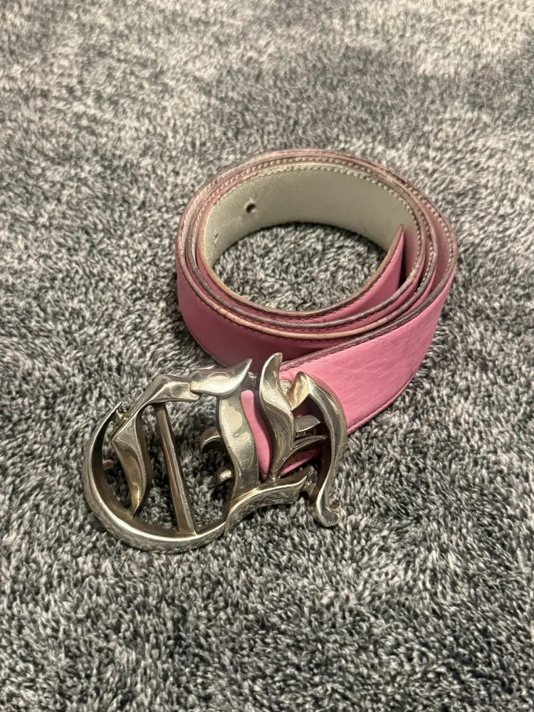 194 NEW Chrome Hearts’ Buckle & Pink Leather Strap