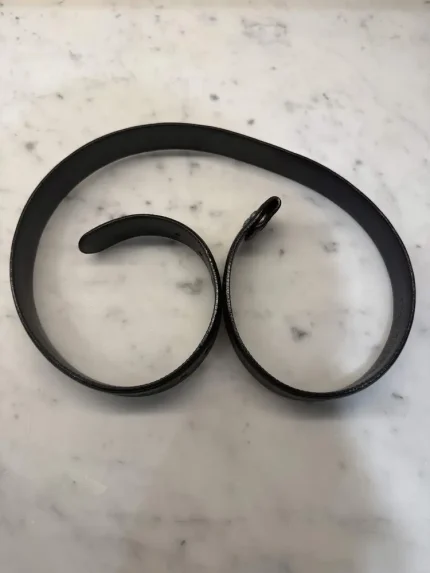 NEW CHROME HEARTS LEATHER BELT STRAP BLACK 36