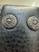 NEW Chrome Hearts Plain Black Leather Belt