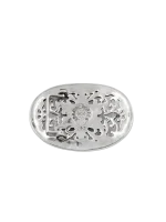 NEW Chrome Hearts 925 Silver Big Oval Star Buckle